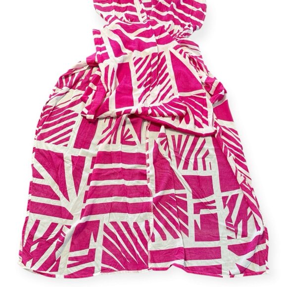 Elan Resortwear Maxi Dress Swim Slit Cover Up Pink Beach Boho Pool S - Picture 10 of 14